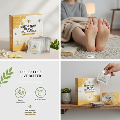 Bee Venom Foot Detox Patches (10 Patches)